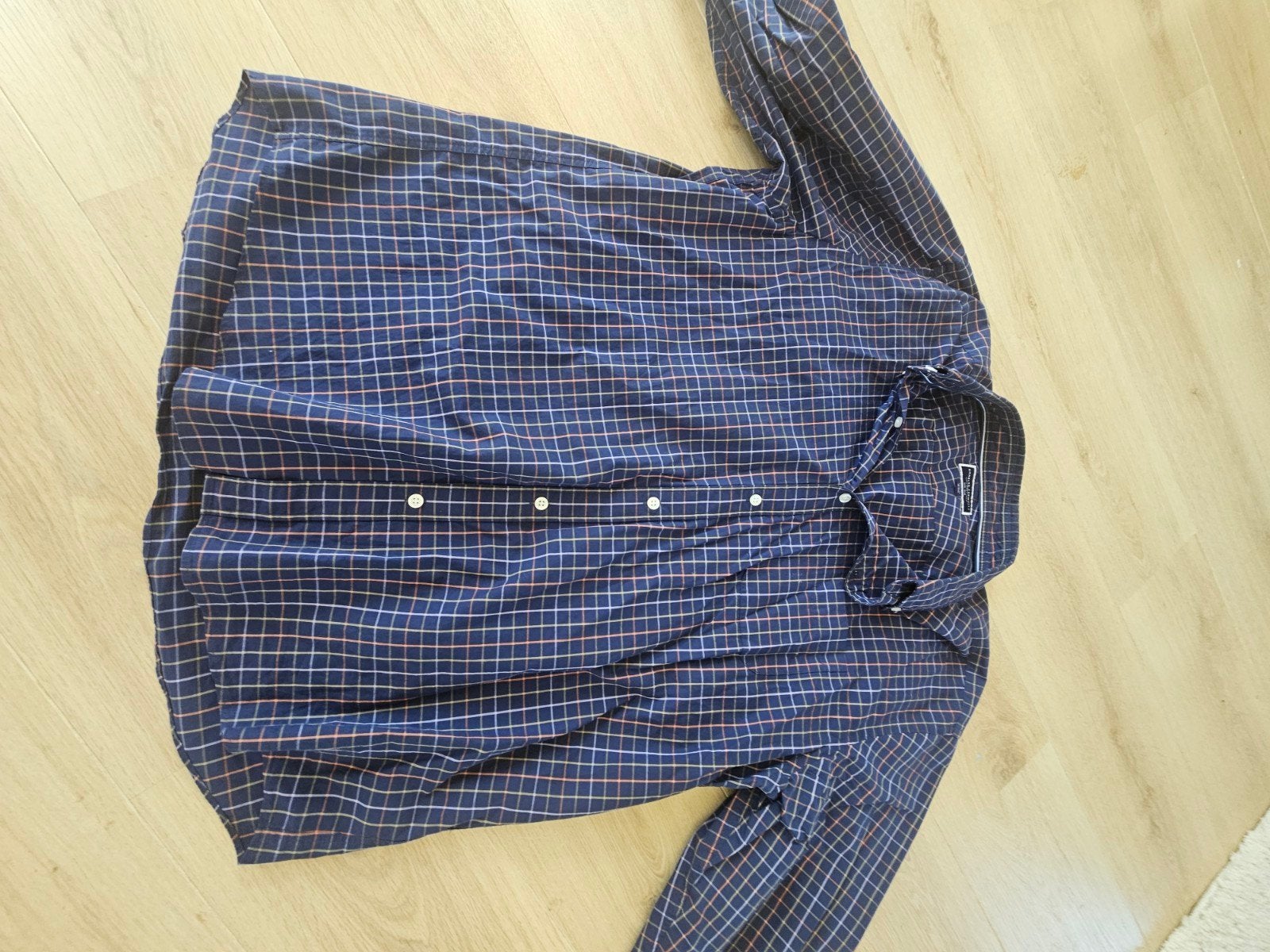 Charles Tyrwhitt Overhemd XXL Blauw Ruit Classic Fit, Blauw, Charles Tyrwhitt, Ophalen of Verzenden, Overige halswijdtes