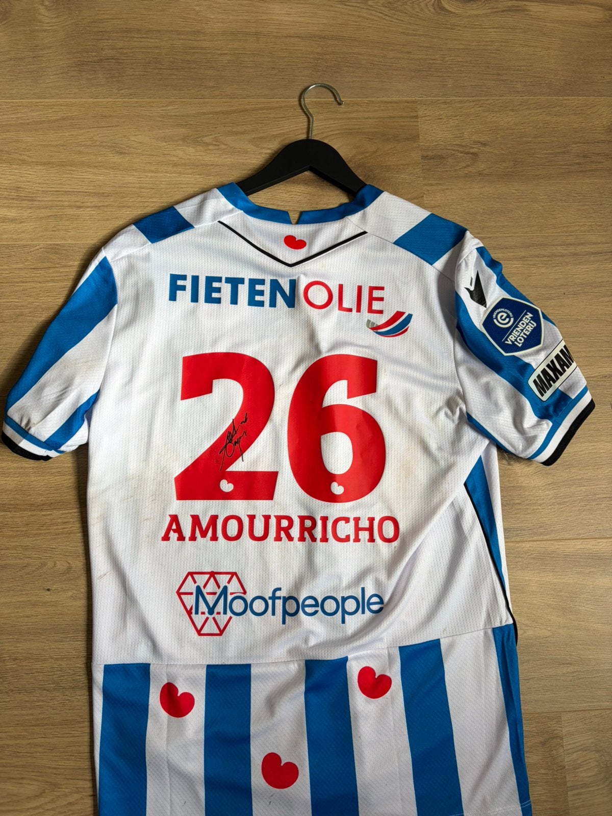 SC Heerenveen Amourricho #26 Matchworn Gesigneerd BekerShirt, Ophalen of Verzenden, Zo goed als nieuw, Overige binnenlandse clubs