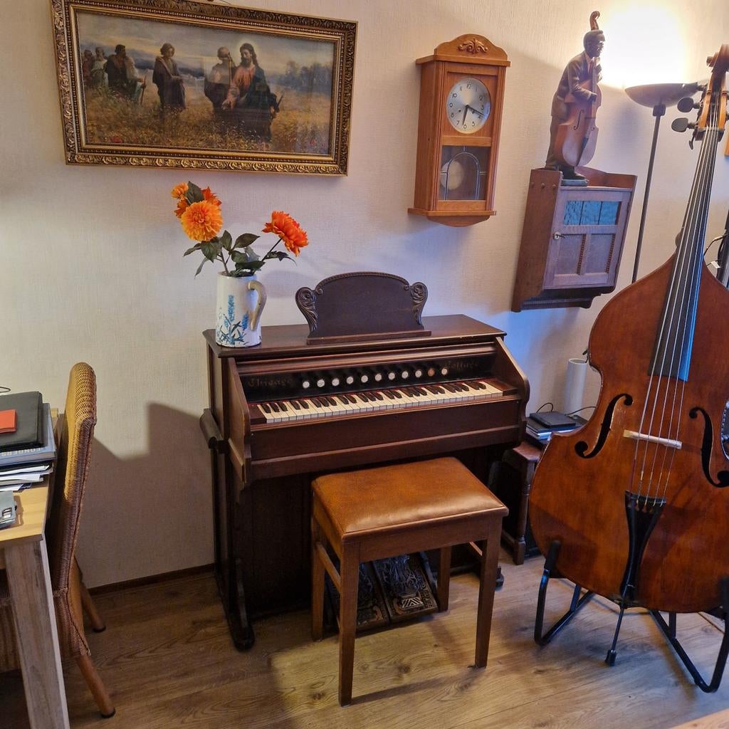 Nog mooi en goed Amerikaans Harmonium, Muziek en Instrumenten, Ophalen of Verzenden, 2 klavieren, Orgel