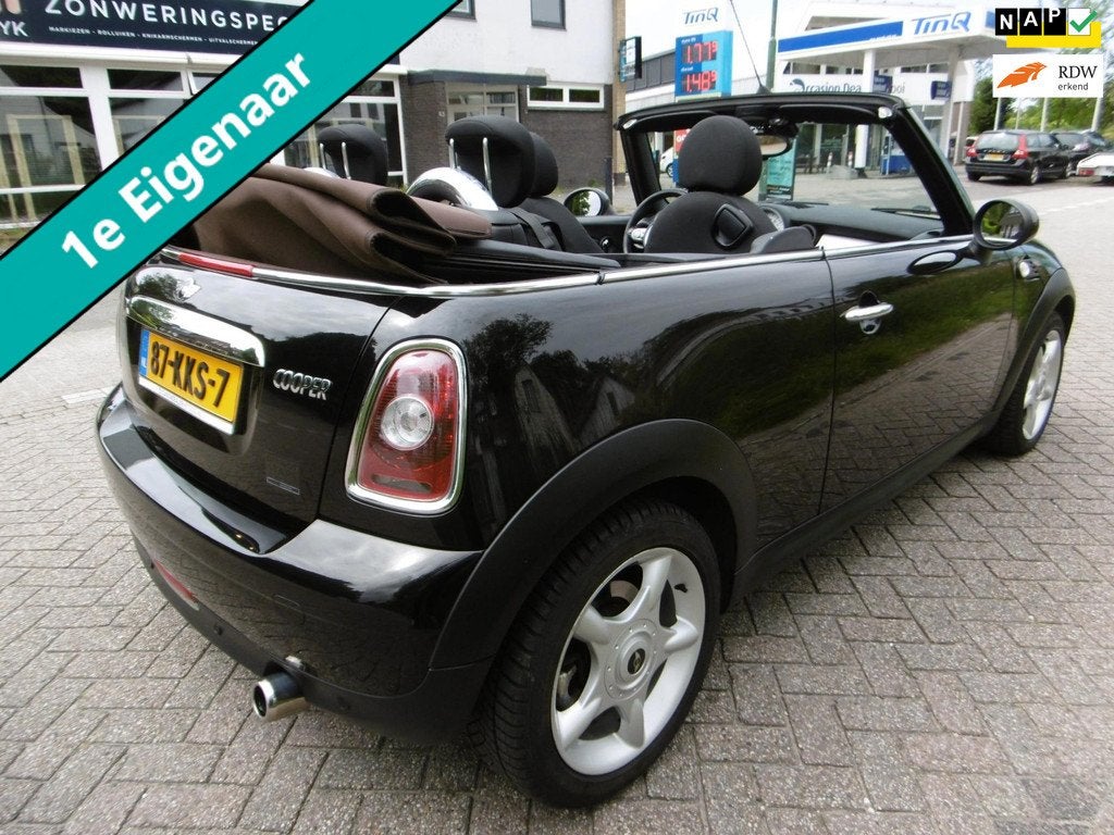 Mini Mini Cabrio 1.6 Cooper Airco Cruise 120pk Elektr. kap 1, Auto's, Mini, Stof, Gebruikt, 4 cilinders, Cabriolet