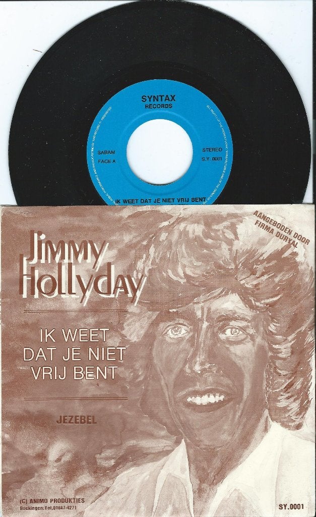 Jimmy hollyday - ik weet dat je niet vrij bent, Cd's en Dvd's, Ophalen of Verzenden, Gebruikt, 7 inch, Overige genres