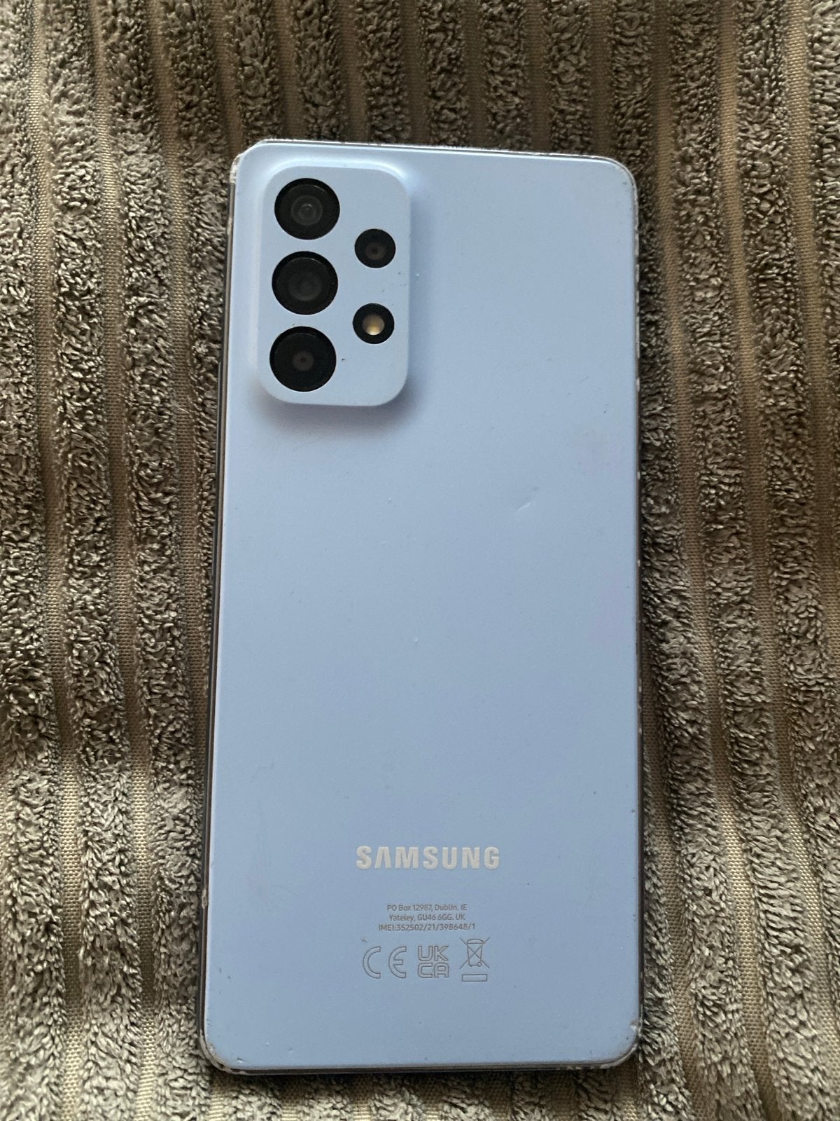 Samsung Galaxy A53 5G - Lichtblauw - Gebruikt, Telecommunicatie, Mobiele telefoons | Samsung, Gebruikt, Overige kleuren, Touchscreen