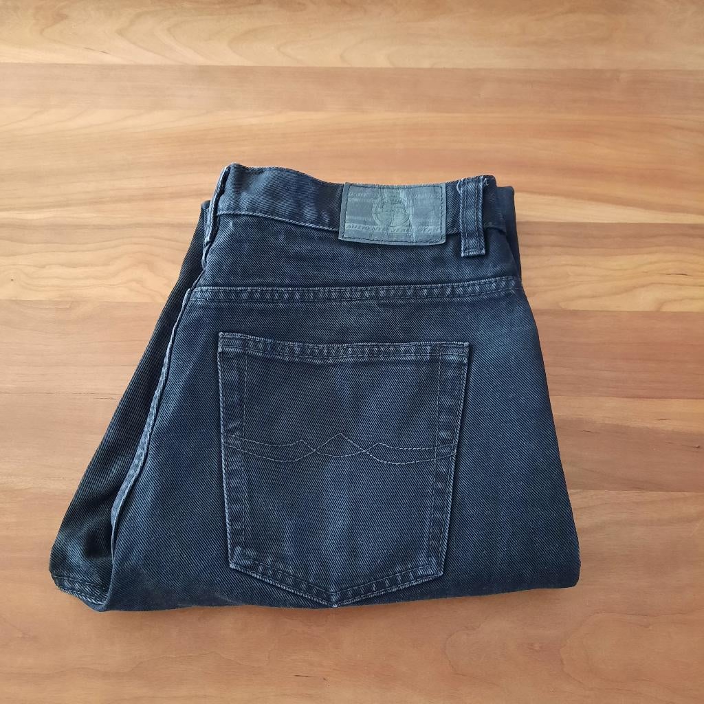 Zwarte katoenen jeans broek van Jinglers maat W35/L36, Kleding | Heren, Spijkerbroeken en Jeans, Zwart, Ophalen of Verzenden, Jinglers