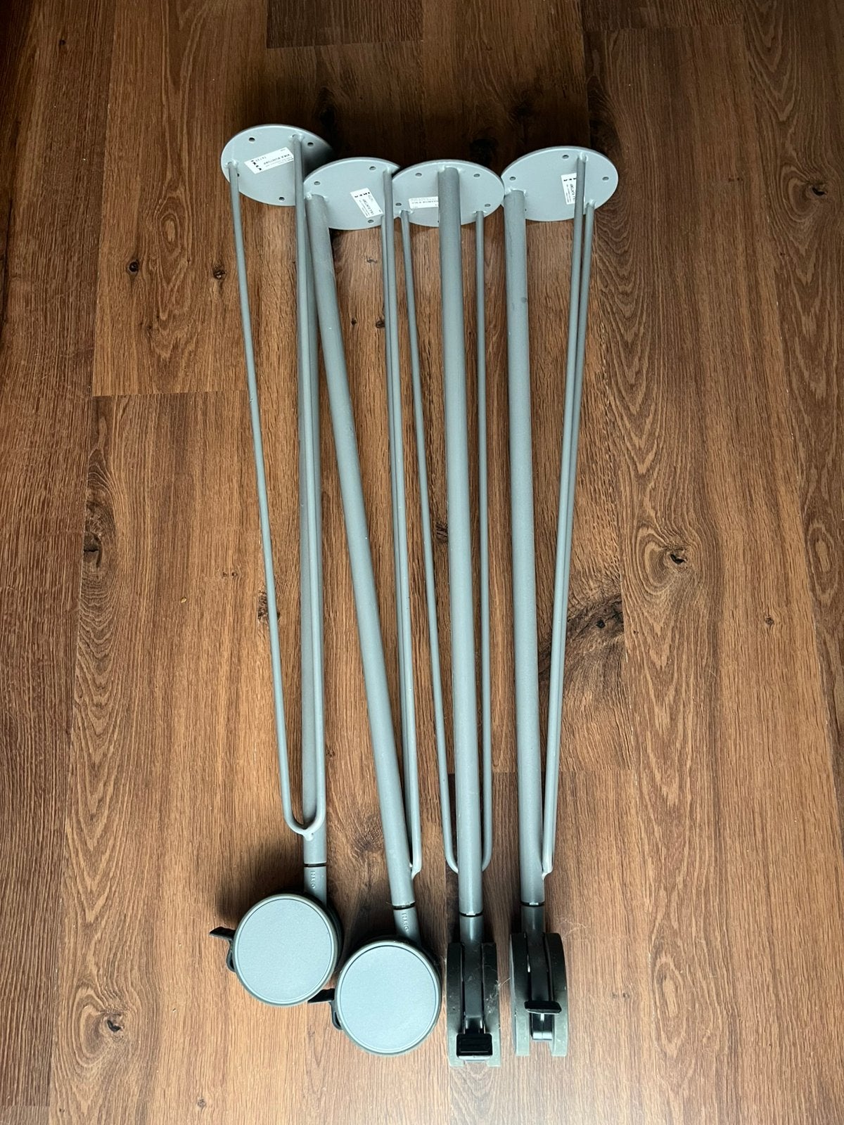 4 IKEA Vika Runtorp tafelpoten met wieltjes, Ophalen, Tafelpoot, Gebruikt, 50 tot 100 cm