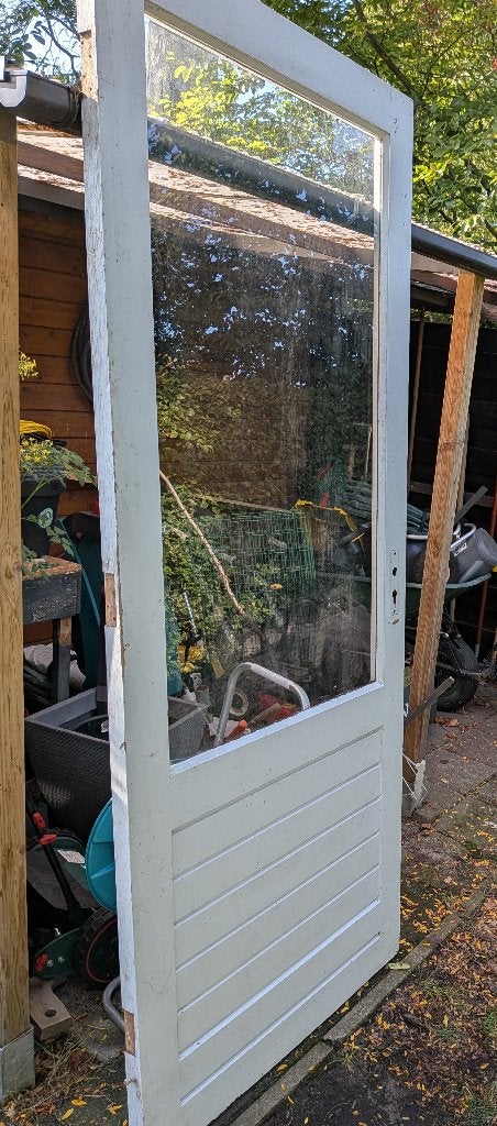 Schuurdeur, Ophalen, Gebruikt, 80 tot 100 cm, Buitendeur