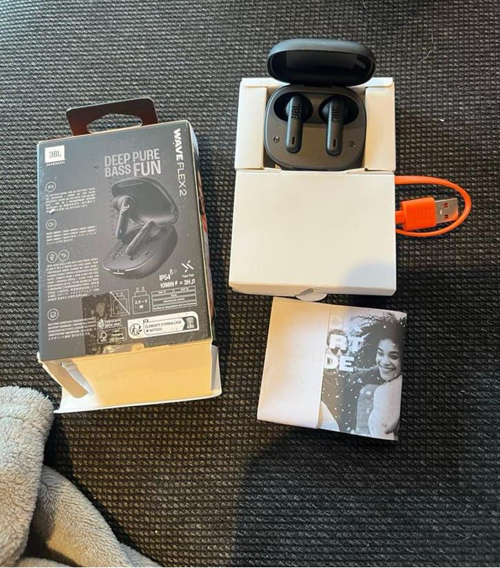 JBL Wave Flex 2 Draadloze Oordopjes - Deep Pure Bass, Overige merken, Ophalen of Verzenden, Zo goed als nieuw, Over oor (circumaural)