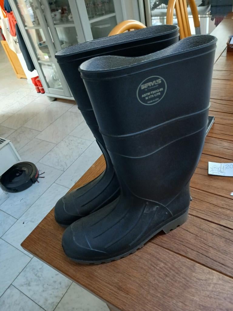 Zgan degelijke kaplaarzen maat 45,5, Tuin en Terras, Werkkleding, Ophalen, Zo goed als nieuw, Laarzen