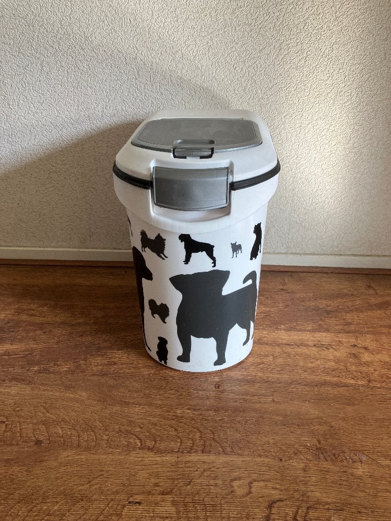 Hondenvoercontainer op wielen, Dieren en Toebehoren, Ophalen, Gebruikt