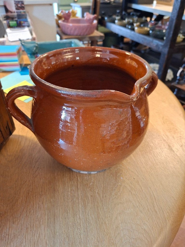 Franse brocante confitpot / kan, Ophalen