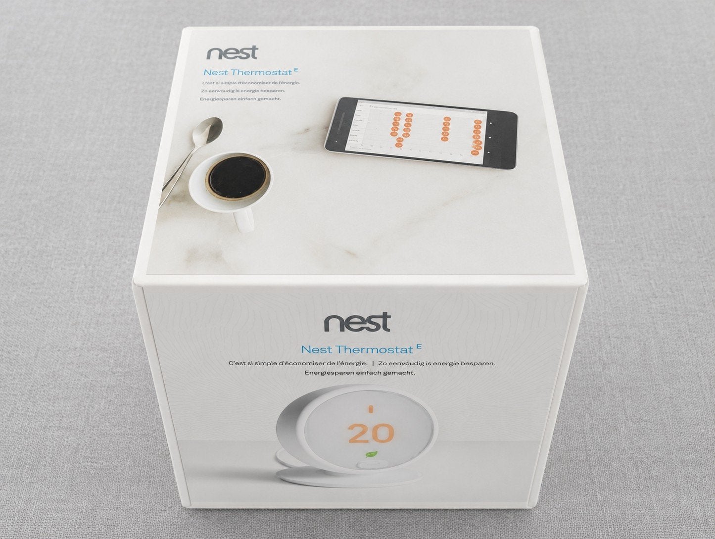 Nest Thermostat E + Heat Link E - Slimme Thermostaat, Ophalen of Verzenden, Slimme thermostaat, Zo goed als nieuw
