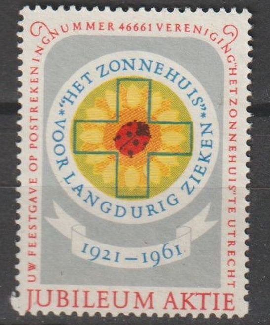 Nederland cinderella Het Zonnehuis Utrecht, 1961, Postzegels en Munten, Postzegels | Nederland, Ophalen of Verzenden, Na 1940