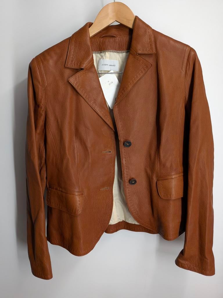 Joseph Janard leren blazer cognac bruin maat 40, Maat 38/40 (M), Joseph Janard, Bruin, Joseph Janard