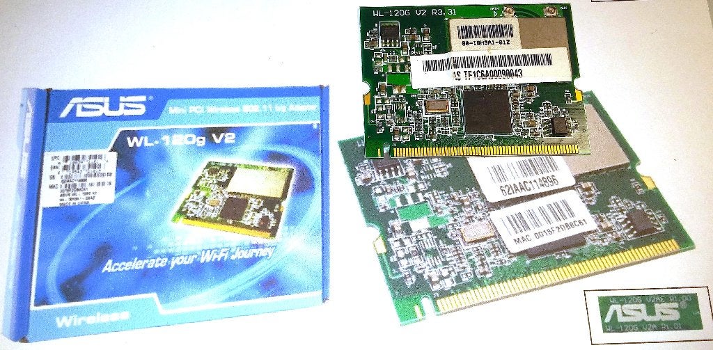PCI netwerkkaart Asus WL-120G V2 R3.31 54Mbps MiniP Wifi WPA, Ophalen of Verzenden, ASUS