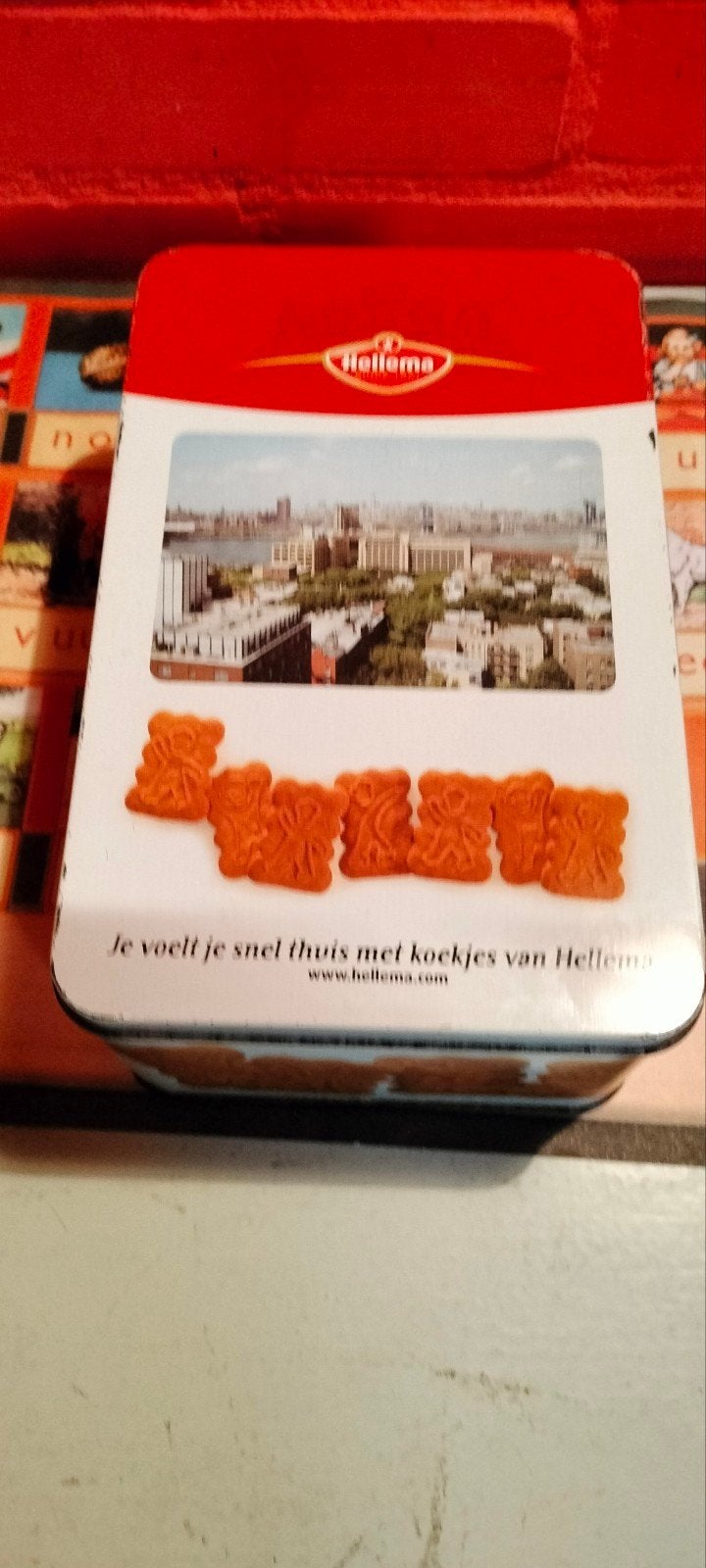 Hellema speculaas voorraadblik, Ophalen of Verzenden, Gebruikt, Overige