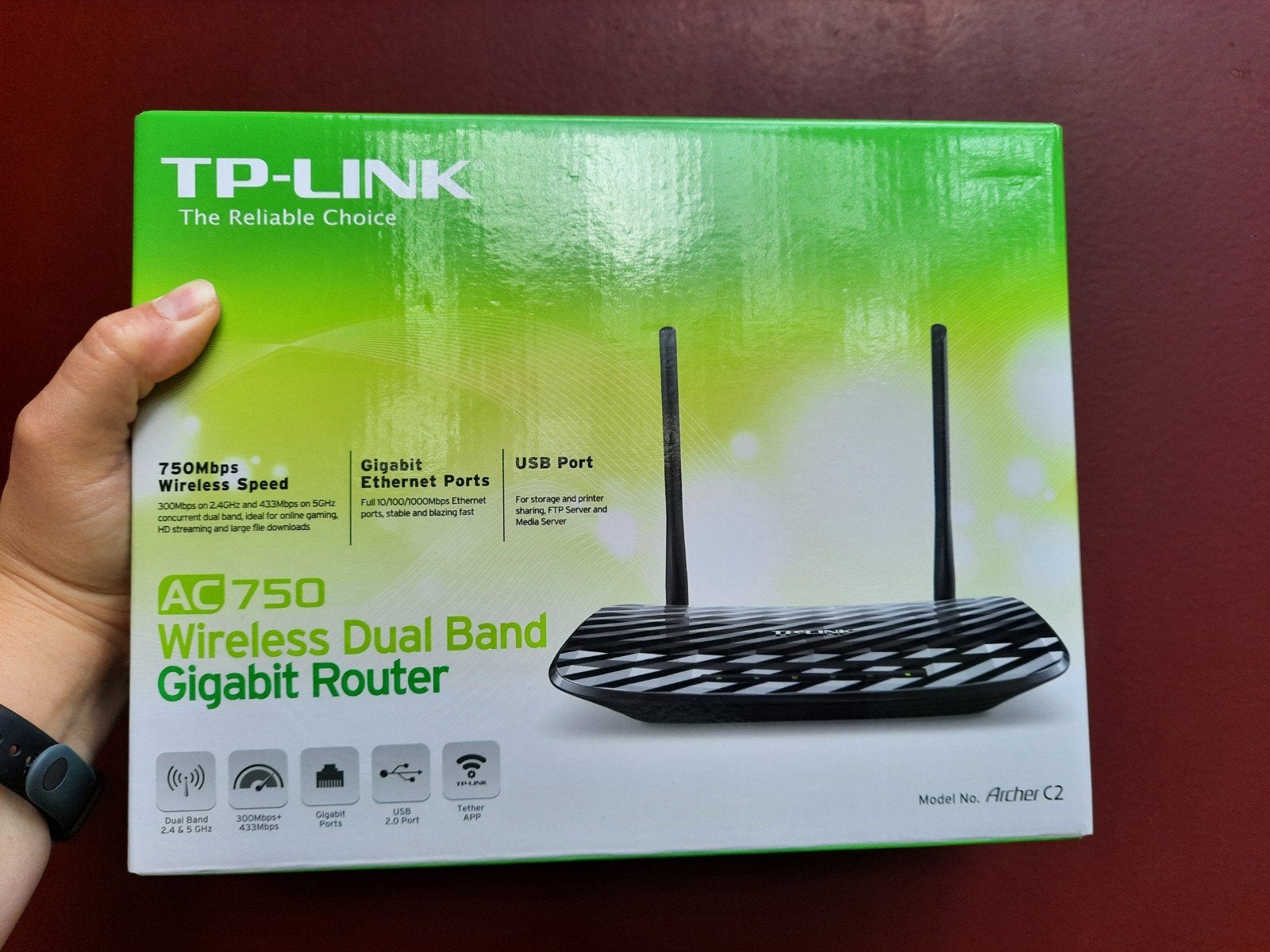 TP-Link AC750 Draadloze Dual Band Gigabit Router, Ophalen of Verzenden, Zo goed als nieuw, Router, TP-Link
