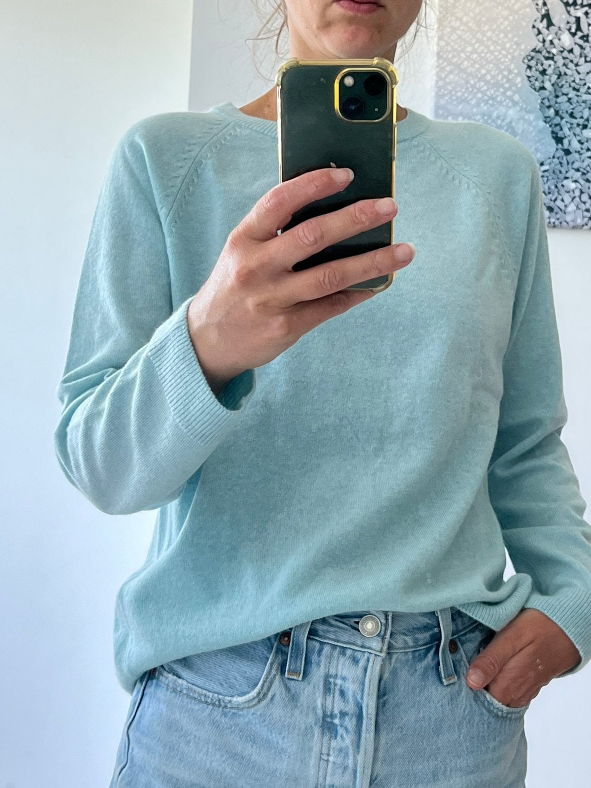 Benetton trui van wol en kasjmier, maat S - NIEUW, Ophalen of Verzenden, Nieuw, Maat 36 (S), Blauw