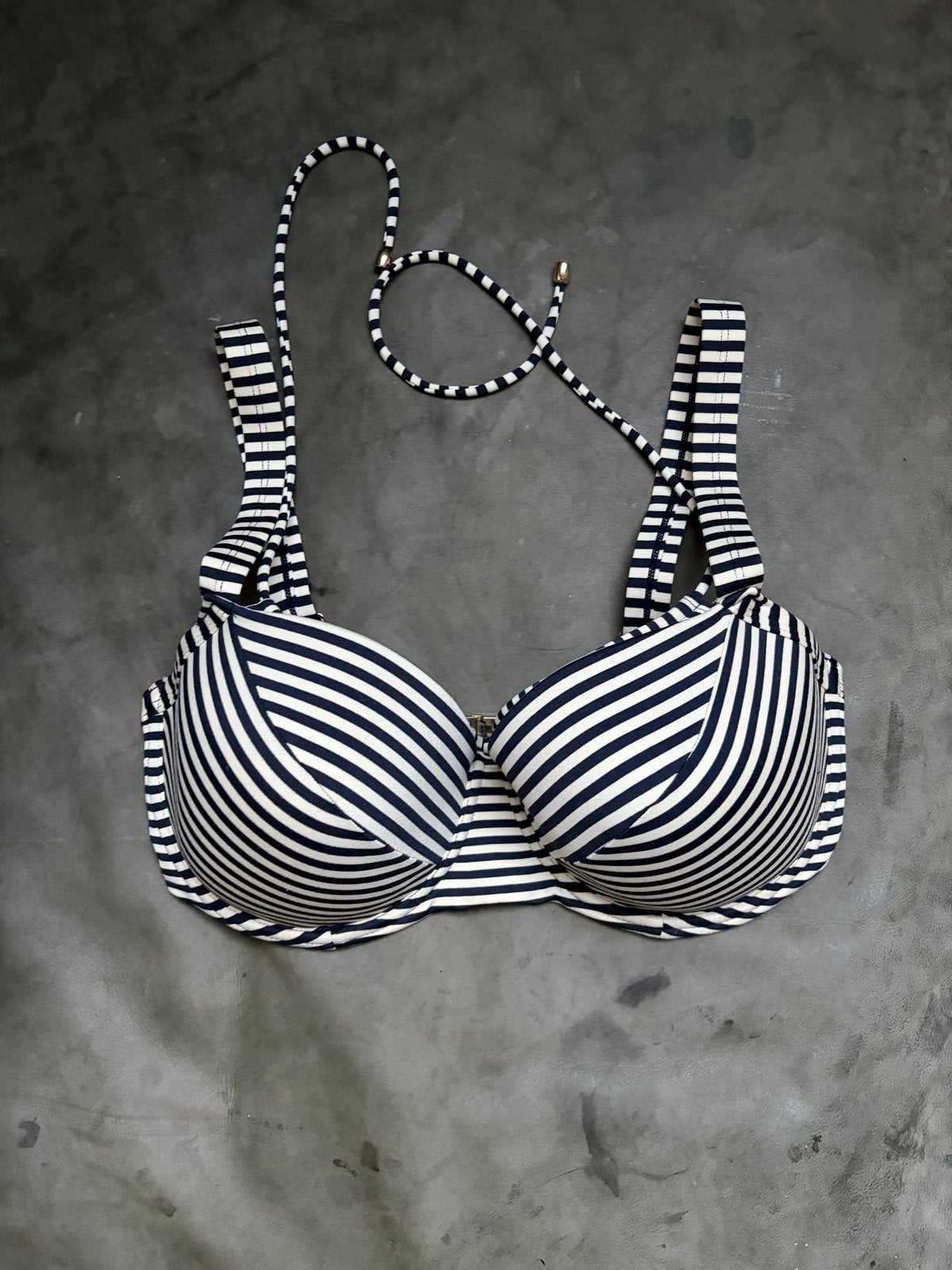 Marlies Dekkers Holi Vintage plunge balcony bikini top 75F, Ophalen of Verzenden, Zo goed als nieuw, Blauw, Bikini