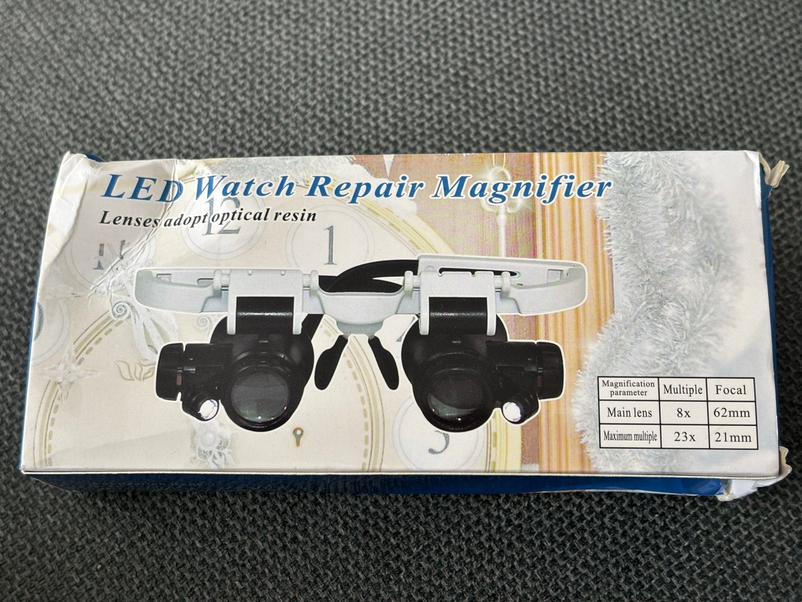 Loepbril/ vergrootbril met led verlichting nog nieuw in doos, Verzenden, Nieuw, Vergrootglas of Loep