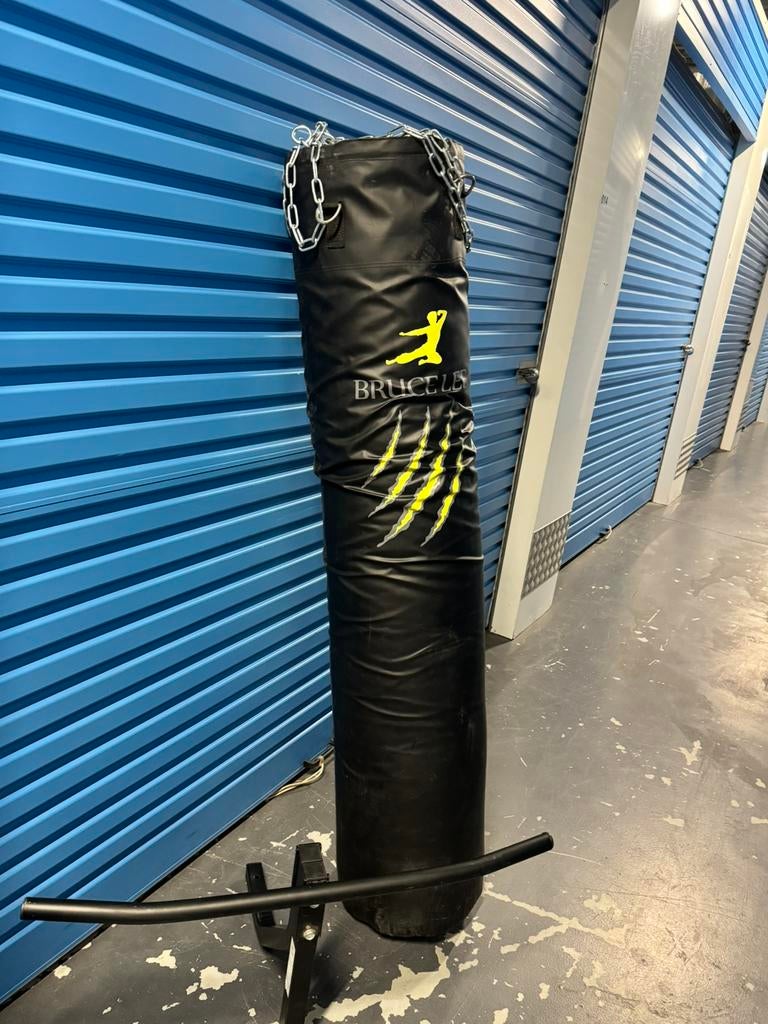 BruceLee Bokszak 180cm Ketting Pull-up Bar Zo goed als nieuw, Ophalen of Verzenden, Zo goed als nieuw, Bokszak