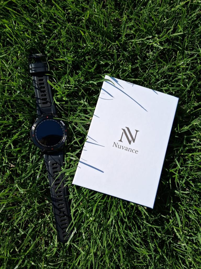 Zwarte Nuvance Outdoor Smartwatch K22 – nieuw, Zwart, Nuvance k22, Nieuw, Ophalen of Verzenden
