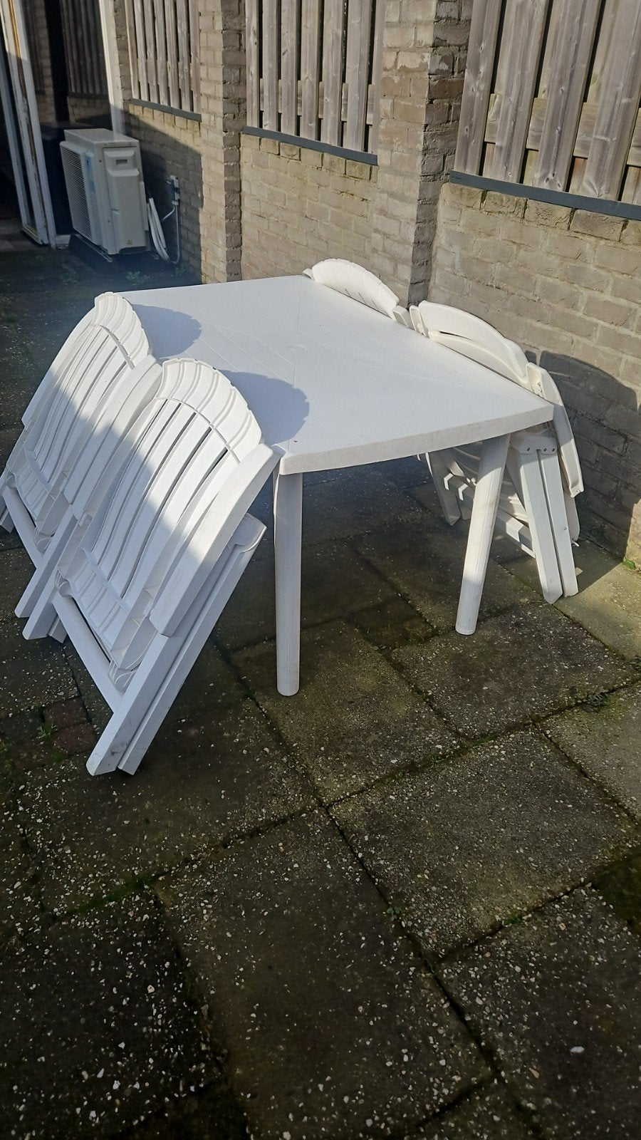 Tuintafel met 3 stoelen hartman 1 stoel kurz 50 euro, Tuin en Terras, Tuinsets en Loungesets, Ophalen, Gebruikt, Stoel