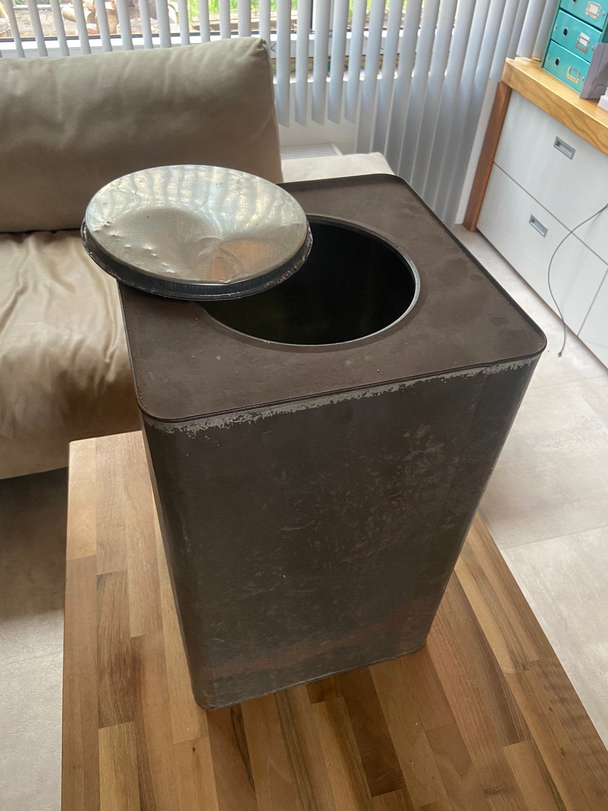 Antiek voorraadblik., Ophalen, 50 – 75, Gebruikt, 40 liter of meer