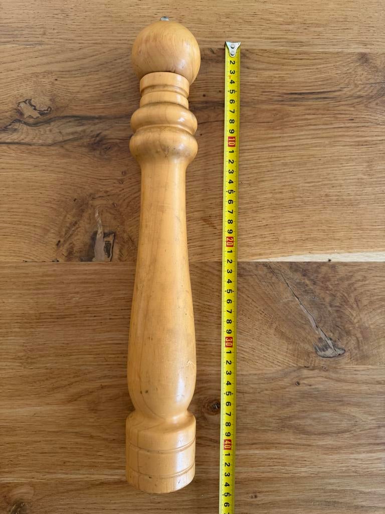 Grote houten pepermolen - 40 cm, Huis en Inrichting, Hout, Ophalen of Verzenden, Bruin, Overige typen