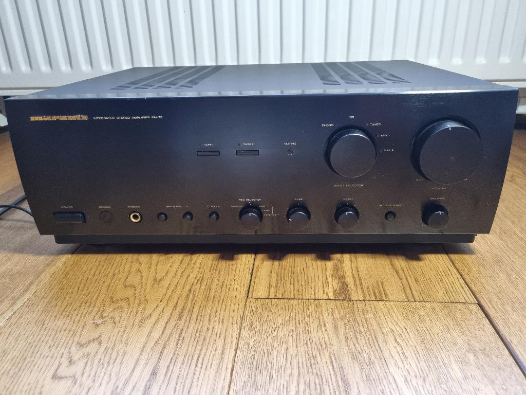 Marantz PM78 Topklasse Versterker met afstandsbediening, Audio, Tv en Foto, Versterkers en Receivers, Ophalen of Verzenden, Marantz