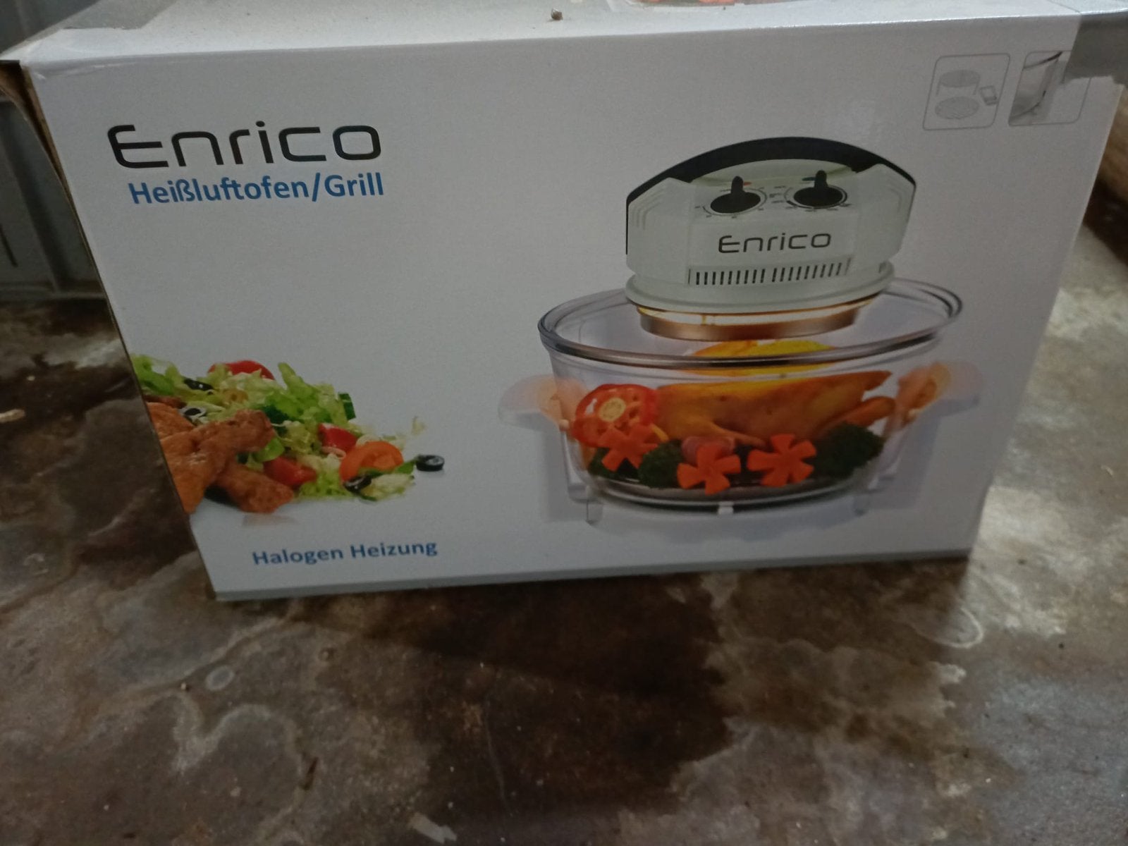 Enrico halogeen oven, Ophalen, Overige merken, Minder dan 45 cm, Nieuw