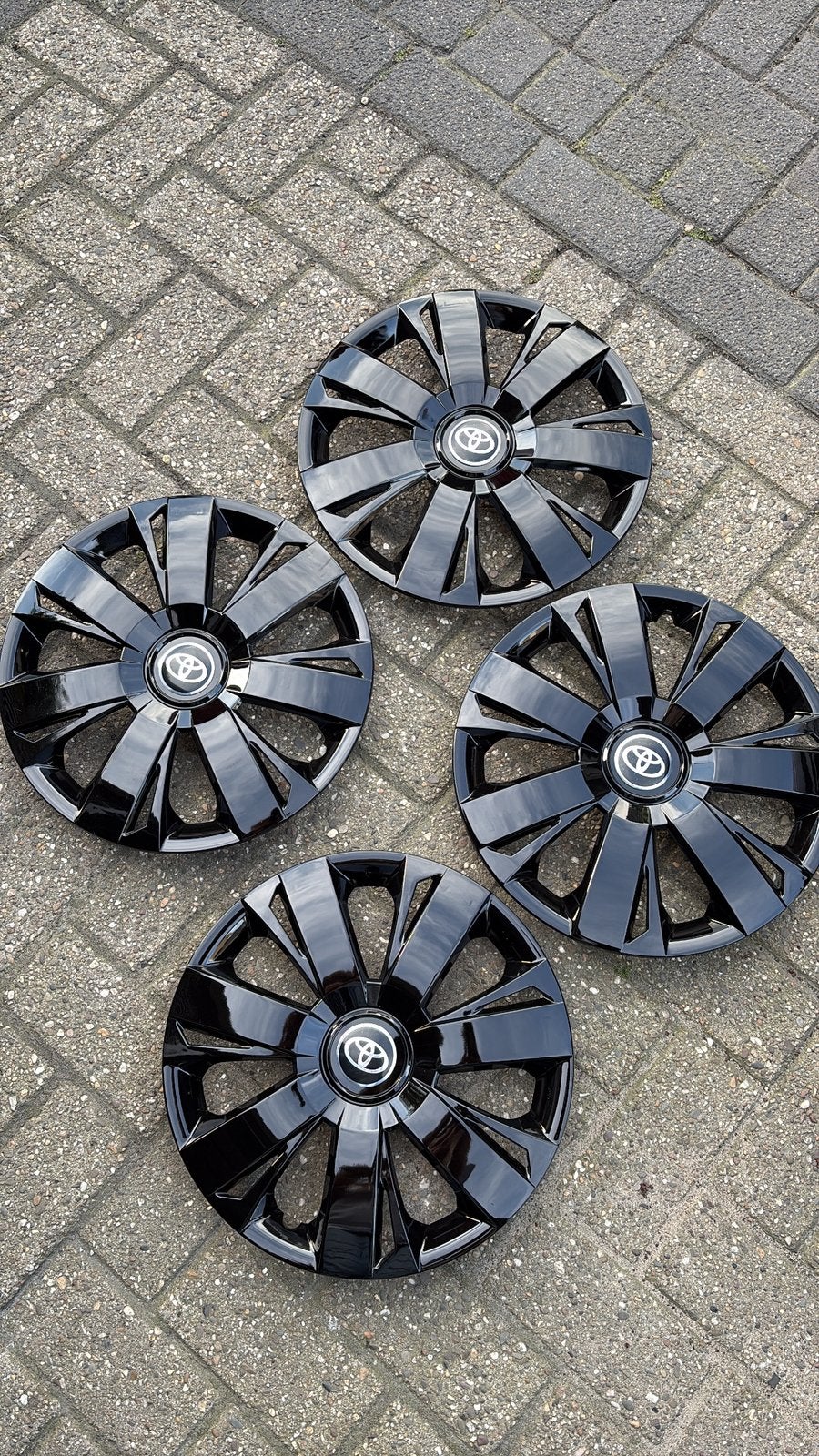 Set Zwarte Toyota Wieldoppen 14 inch, Auto diversen, Wieldoppen, Ophalen of Verzenden, Nieuw