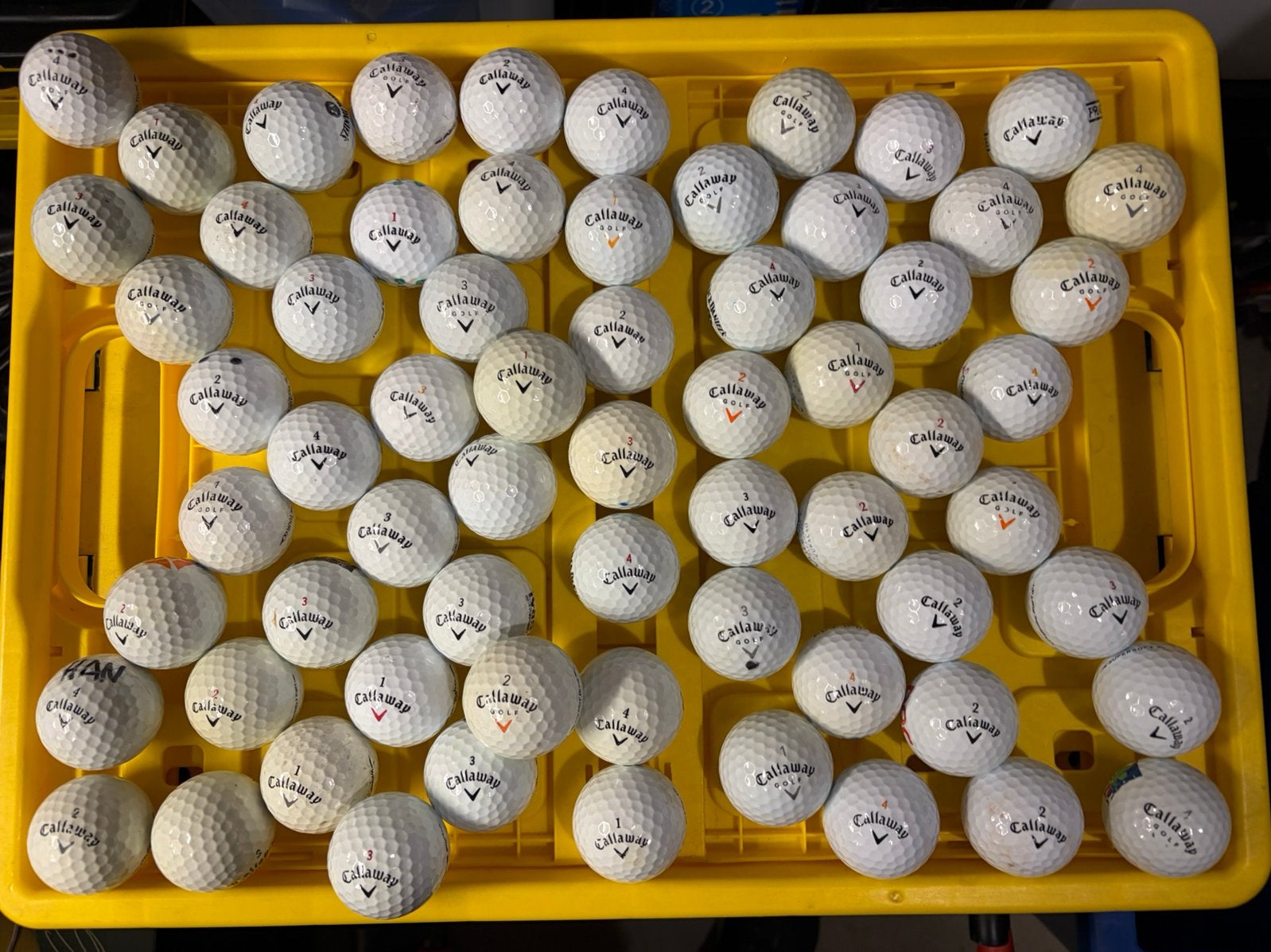Golfballen, Callaway, gebruikt, 65 stuks, Ophalen of Verzenden, Gebruikt, Bal(len), Callaway