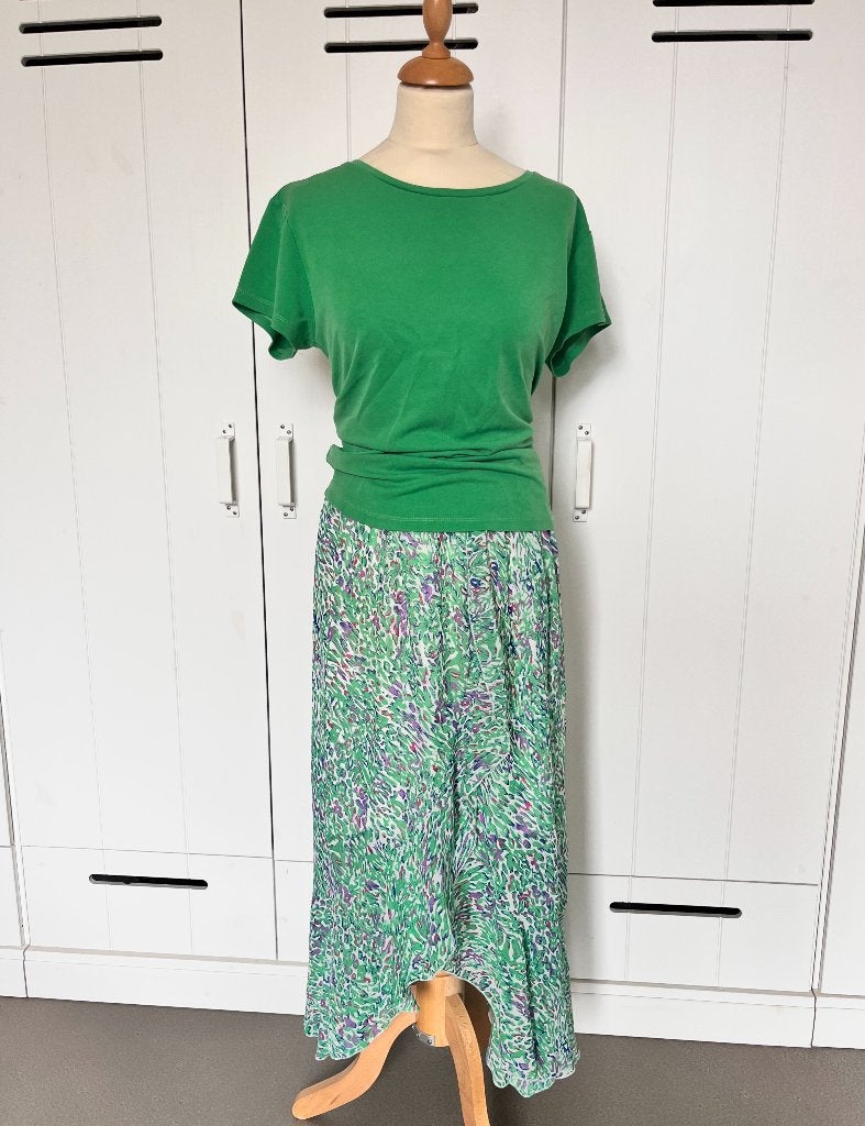 Flamant Rose rok + bijpassend mbyM shirtje + mt 38-40, Kleding | Dames, Maat 38/40 (M), Meerkleurig, Flamant Rose + mbyM, Ophalen of Verzenden