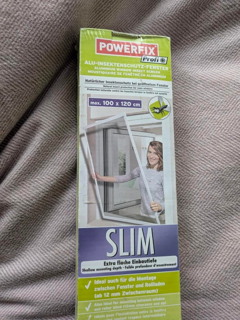 Nieuwe Powerfix Alu-insectenhor voor ramen (max. 100x120 cm), Doe-het-zelf en Verbouw, Ophalen, Nieuw, Overige typen, Minder dan 200 cm