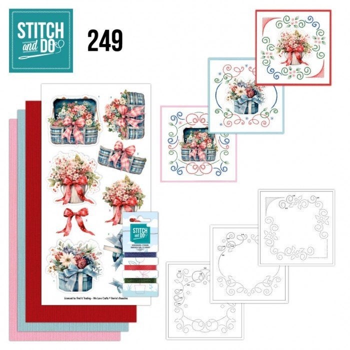 Stitch and Do 249 Berrie's Beauties Frosted Flowers STDO249, ., Overige typen, Nieuw, Ophalen of Verzenden