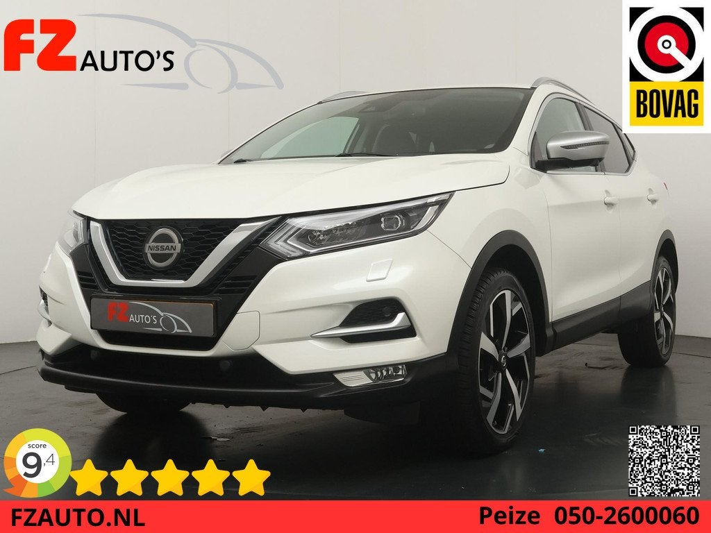 Nissan Qashqai 1.3 DIG-T Tekna - Navigatie - 360 Camera - St, Auto's, Nissan, Bedrijf, Te koop, Qashqai, 360° camera, ABS, Airbags
