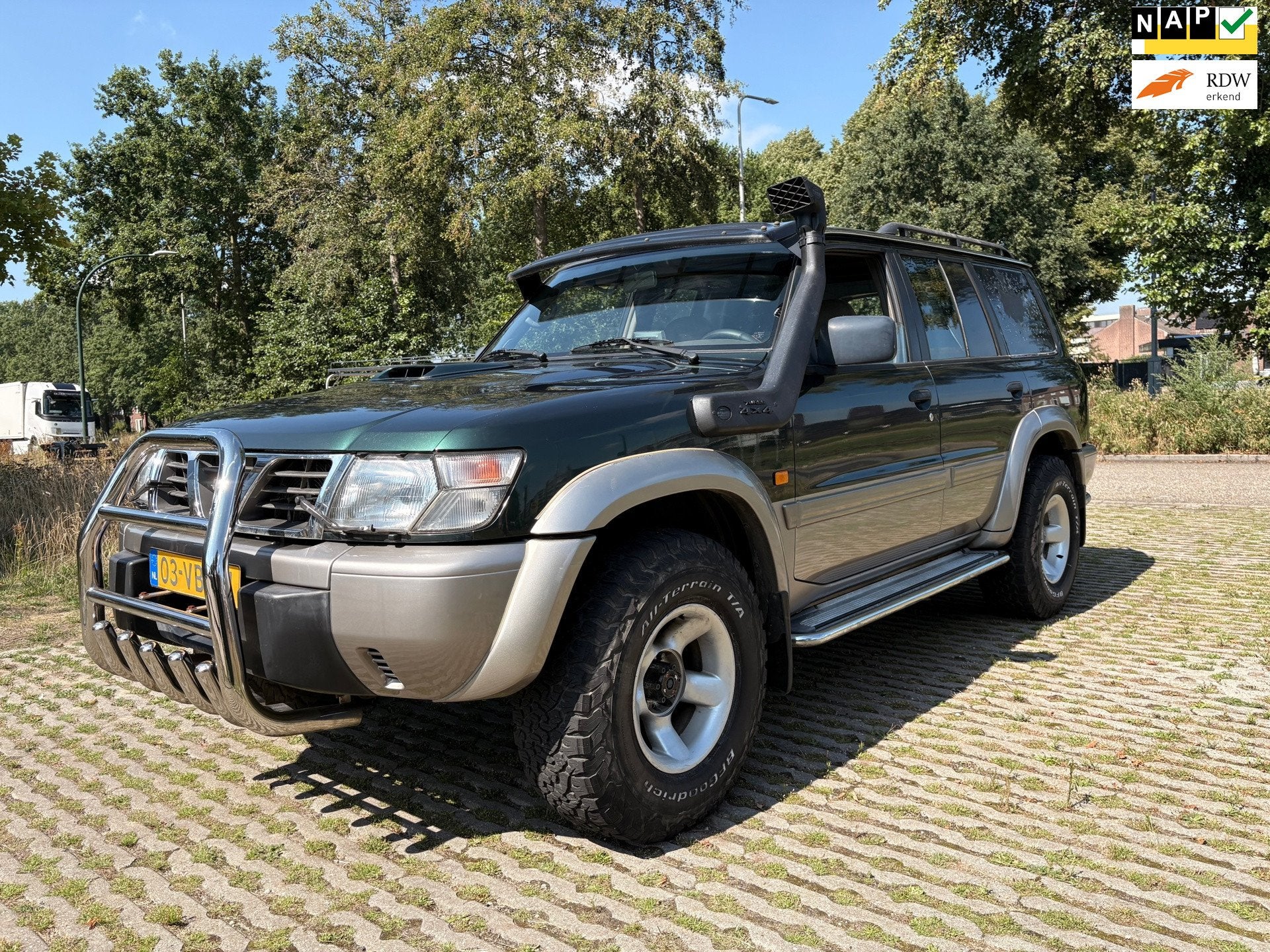 Nissan Patrol GR 2.8 TDi basis B-stijl - 4x4 - airco - schui, Auto's, Euro 2, Stof, 129 pk, Elektrische ramen