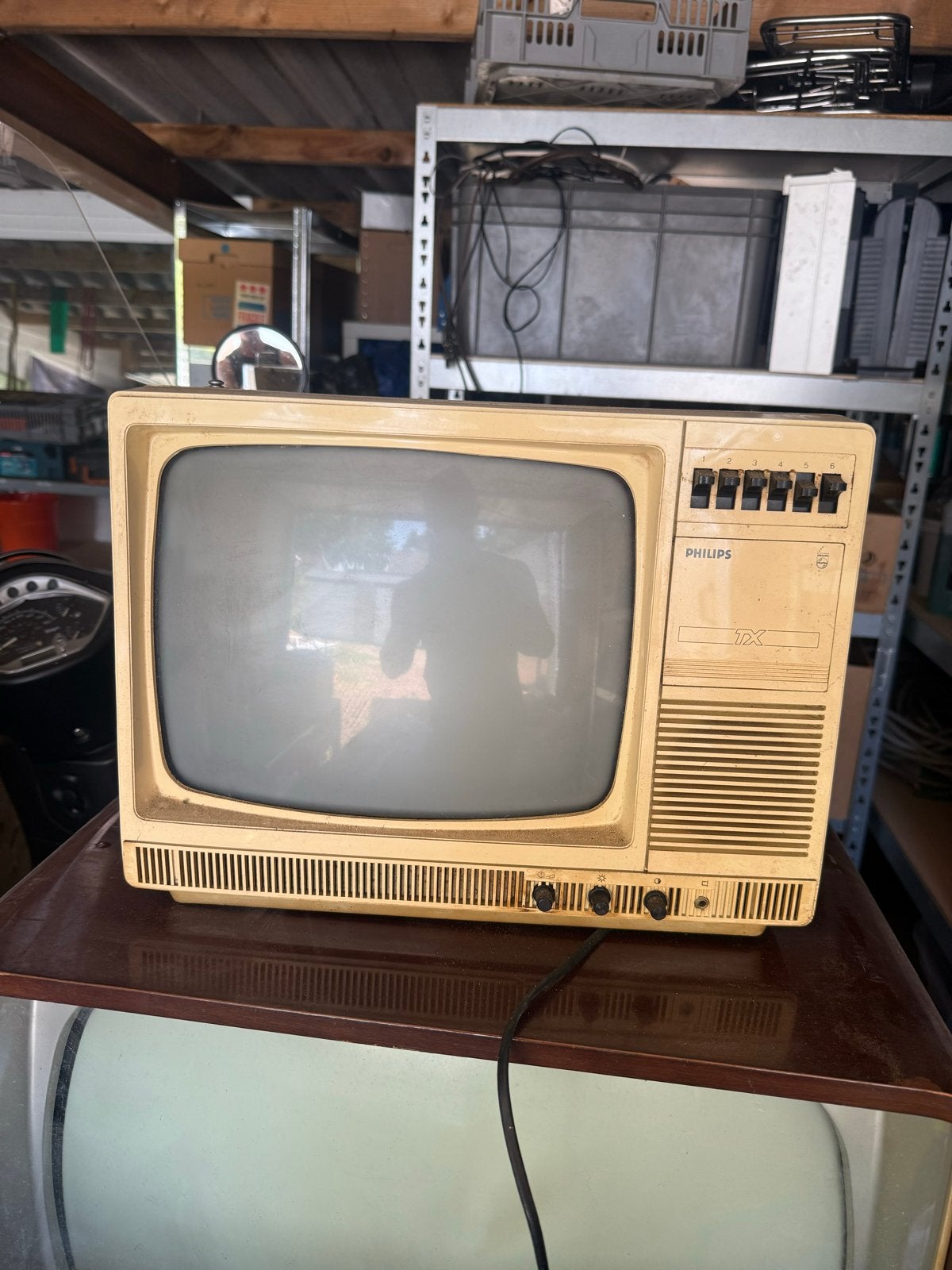 Vintage Philips kleurentelevisie - Retro TV, Ophalen, Gebruikt, Minder dan 40 cm, Philips
