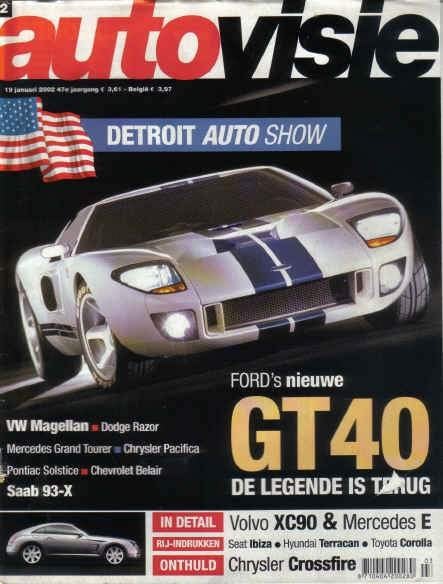 Autovisie 2 2002 : Honda Stream - Ford GT40 - Volvo XC90, Ophalen of Verzenden, Gelezen, Algemeen