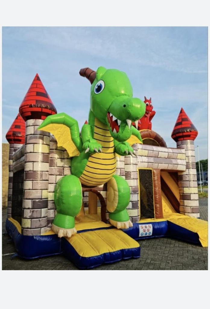 springkussen "draak" te huur, Ophalen of Verzenden