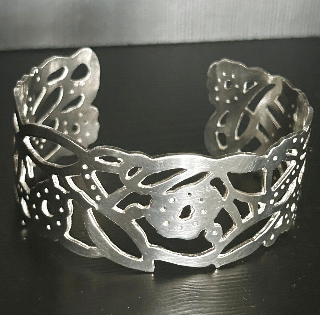Unieke Vintage Armband – Handgemaakt, Ophalen of Verzenden, Gebruikt, Zilver, Overige materialen