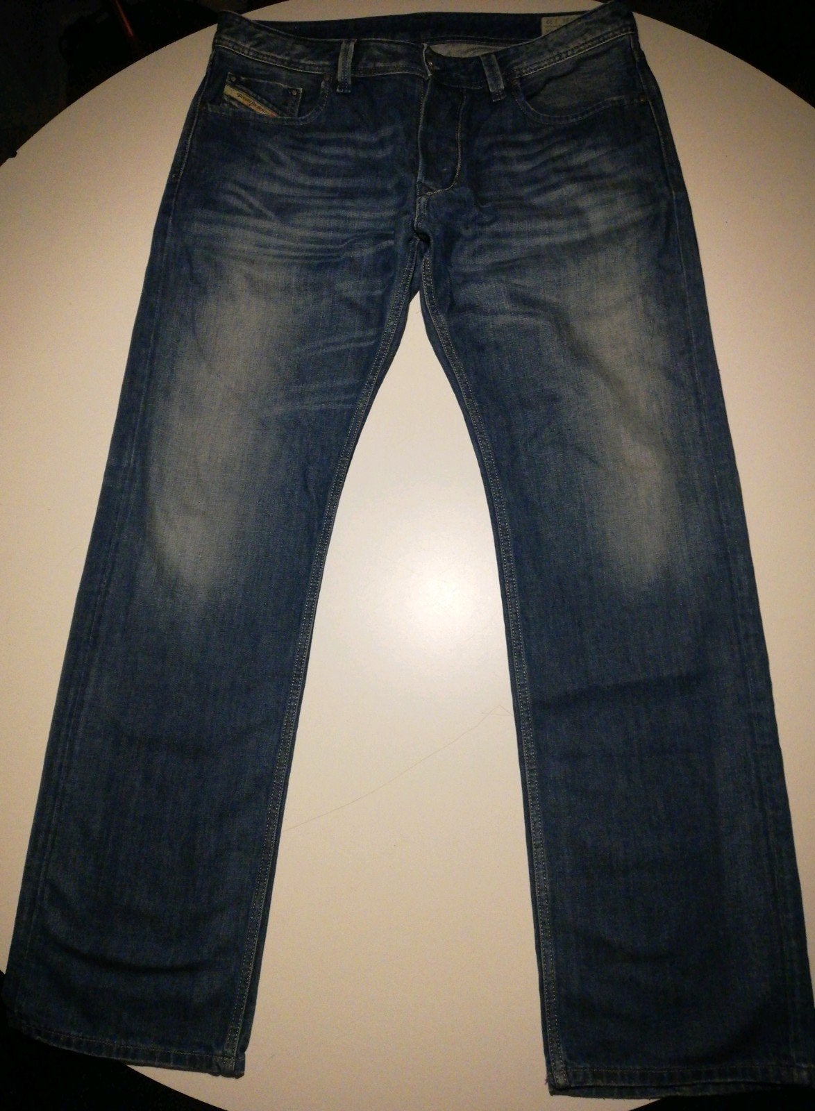 Diesel Larkee heren jeans 34/32 regular straight, Ophalen, Diesel, Blauw, Zo goed als nieuw