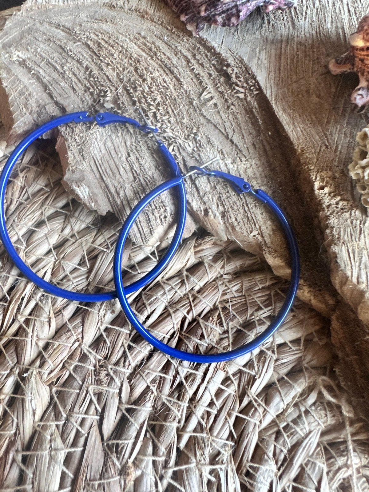 Boho oorbellen / blauw / creolen / nieuw, Sieraden, Tassen en Uiterlijk, Oorbellen, Ophalen of Verzenden, Nieuw, Overige materialen