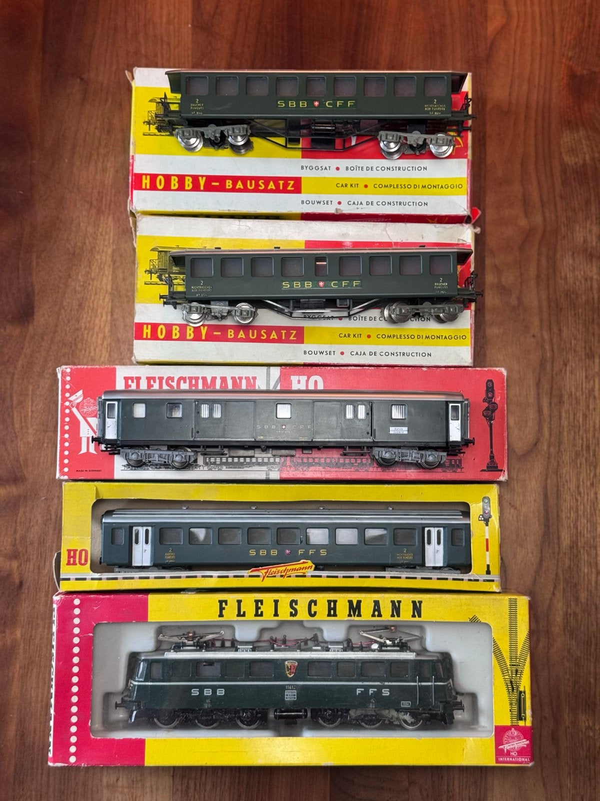 Fleischmann SBB CFF Treinset met Locomotief en Wagons, Gelijkstroom, Fleischmann, Ophalen of Verzenden, Analoog