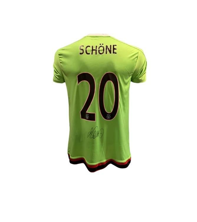 Lasse Schöne AFC Ajax 15/16 gesigneerd Uit Shirt, Soccersignings.nl, Shirt, Ophalen of Verzenden, Zo goed als nieuw