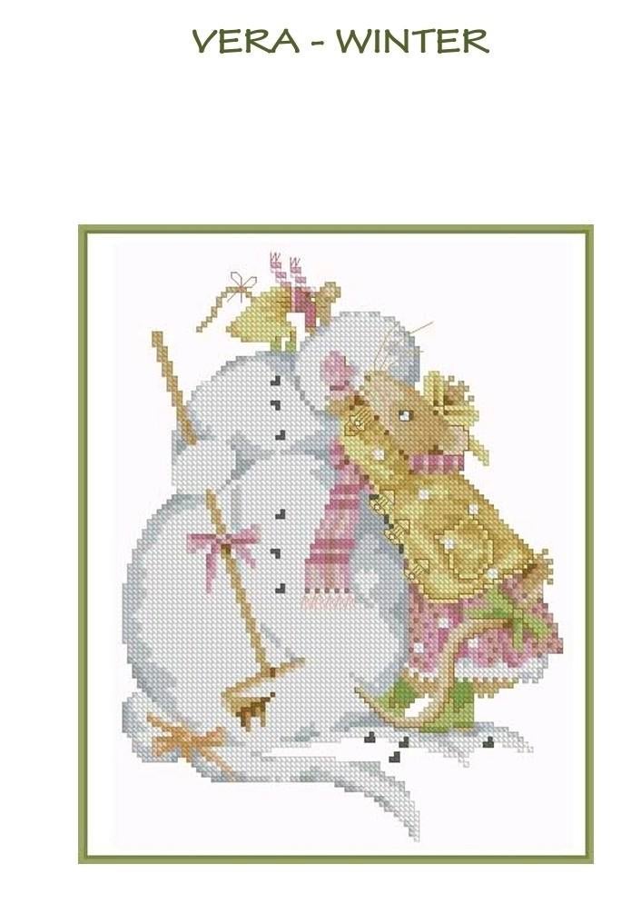 Borduurpatroon Vera Winter, Verzenden, Nieuw, Patroon