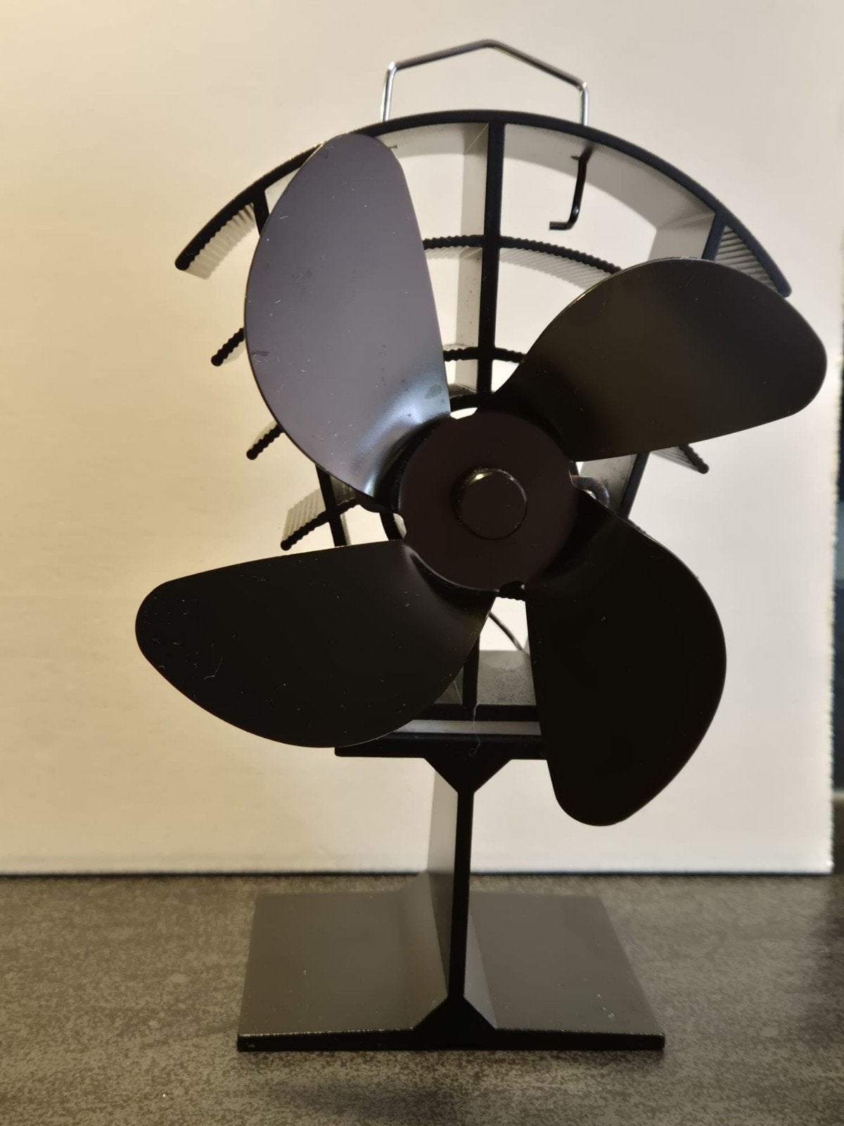 Kachelventilator - Zwart - Warmte Aangedreven, Ophalen of Verzenden, Gebruikt, Overige