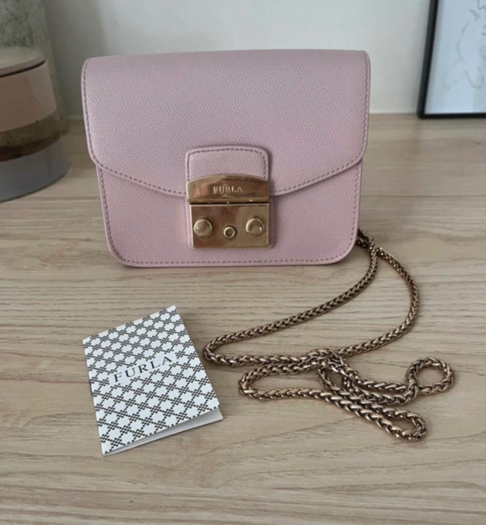 Furla crossbody tas roze, Sieraden, Tassen en Uiterlijk, Tassen | Damestassen, Verzenden, Zo goed als nieuw, Roze, Schoudertasje