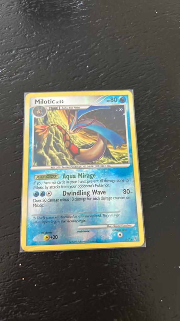 Milotic SH7 Pokémon Kaart - Platinum Supreme Victors, Ophalen, Zo goed als nieuw, Losse kaart
