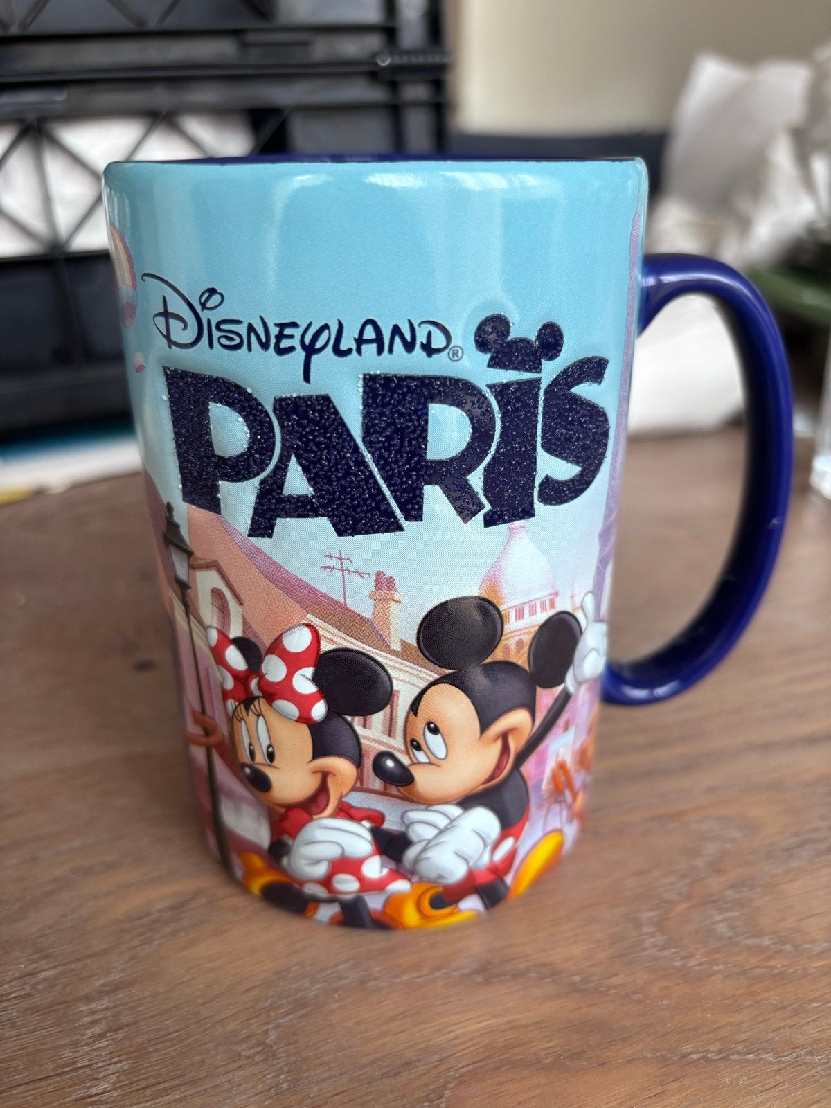 Grote Disneyland Parijs Mok, Verzamelen, Disney, Ophalen of Verzenden, Mickey Mouse, Gebruikt, Servies