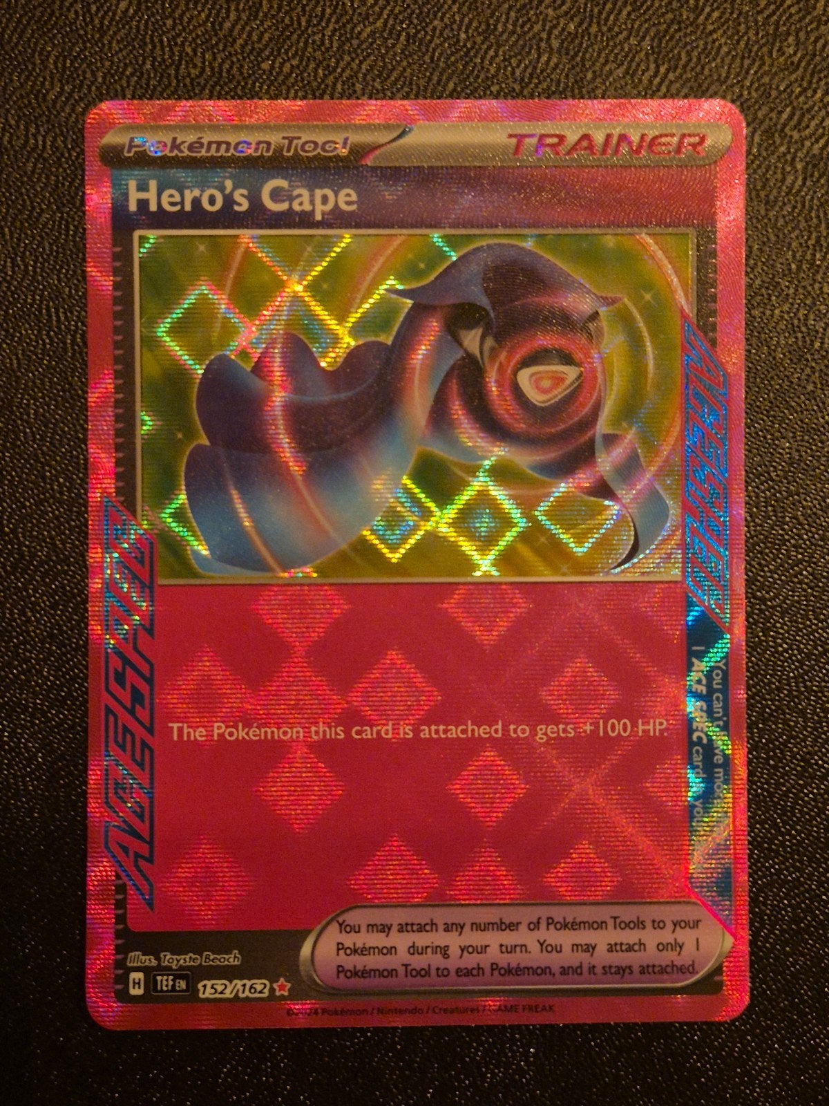 Hero's Cape 152/162 temporal forces, Ophalen of Verzenden, Zo goed als nieuw, Losse kaart, Foil